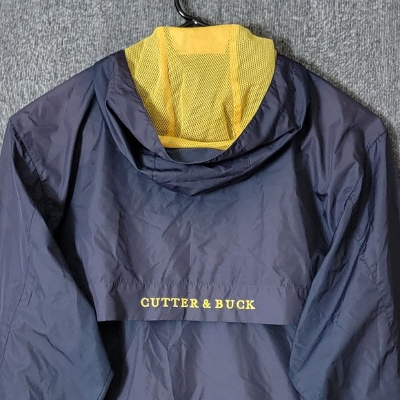 Cutter & Buck Jacket Mens Large Navy Blue Embroidered Full Zip Vented Golf - Picture 2 of 14